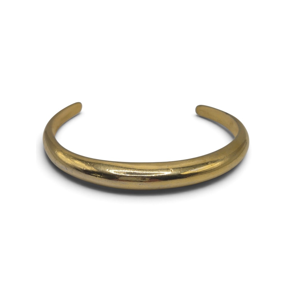 Trifari Cuff Bracelet Womens OS Gold Excellent Vintage Tapered Dome